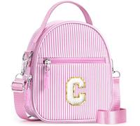 YOOLIFE Borsa regalo per bambine da 3 4 5 6 7 8 9 10 11 12 anni - Borsa a tracolla per bambini con lettere, regalo di compleanno per adolescenti, sorelle, nipote, Colore: rosa., C