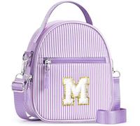 YOOLIFE Borsa regalo per bambine da 3 4 5 6 7 8 9 10 11 12 anni - Borsa a tracolla per bambini con lettere, regalo di compleanno per adolescenti, sorelle, nipote, Lilla, M