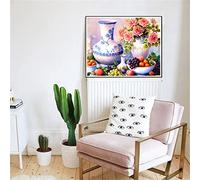 Yoonqun Diamond Painting Kit Frutti Colorati Pittura Diamante 5D fai da te Grande Completo Cristallo Strass Motivo Mosaico Ricamo Punto Croce Arte Decor Della Parete di Casa Round Drill 50x60cm