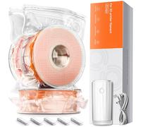 YOOPAI Sacchetti per filamenti con pompa automatica, 20 sacchetti extra large (38 x 33 cm) più 30 essiccanti e 5 clip, sacchetti sottovuoto extra large progettati per bobina riutilizzabile Bambulab