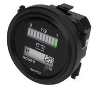 Yooreal 12/24V 36V 48/72V Indicatore del misuratore della batteria al piombo-acido,Contaore TOT,Della Batteria Al Piombo (Non Incluso Trojan), Per Carrelli Elevatori Per Camper e Carrelli Da Golf ecc