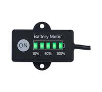 Yooreal 12V/24V Misuratore di capacità della batteria Indicatore del livello di carburante della batteria impermeabile IP65 per piombo-acido batteria alimentata Golf Car Travel Trailer Carrelli ecc