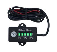 Yooreal Misuratore di capacità della batteria Indicatore dell'indicatore del livello del carburante della batteria per FeliPO4 Alimentato a batteria Golf Car Travel Trailer Carrello elevatore ecc