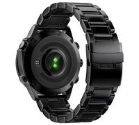 YOOSIDE Cinturino in titanio con chiusura flip lock per Garmin Fenix 8 / Tactix 8 / epix Pro/Enduro, 22 mm 26 mm Quick Fit cinturino per orologio Fenix 7/6/5, Quatix, Tactix, 26mm, Titanio, Non pietra