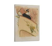 YOOSONG Henri De Toulouse-Lautrec, poster artistico da parete con la maschera dorata, poster artistico da parete per soggiorno o decorazione per la casa, 60 x 90 cm