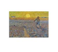 YOOSONG Poster con stampa artistica da parete del pittore olandese Vincent Van Gogh il seminatore al tramonto e semina, decorazione per la casa, poster 40 x 60 cm