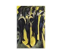 YOOSONG Poster con stampa artistica su tela, motivo: Ernst Ludwig Kirchner, motivo: Cinque donne sulla strada, decorazione artistica da parete, decorazione moderna per la casa, 30 x 45 cm