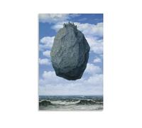 YOOSONG Poster da parete con artisti surrealisti René Magritte il castello dei Pirenei, stampa su tela, decorazione per la stanza, 40 x 60 cm