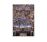 YOOSONG Poster da parete con stampa su tela, motivo: Michelangelo del Giudizio Universale del Rinascimento italiano, decorazione per la stanza, 40 x 60 cm