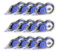 Yoosso 12 Pezzi Bianchetto a Nastro, 12m x 5 mm Correttore a Nastro Scolorina Nastro Correction Tape per Bambini Studenti Ufficio Cancelleria Scuola Casa (Blu)