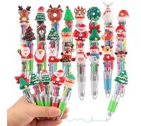Yoosso 24 mini penne colorate colorate 4 in 1, per bambini, studenti, regali di Natale