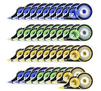 Yoosso 36 Pezzi Bianchetto a Nastro, 12m x 5 mm Correttore a Nastro Scolorina Nastro Correction Tape per Bambini Studenti Ufficio Cancelleria Scuola Casa (Giallo + Blu + Verde)