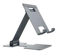 yootech Supporto da Tavolo per Cellulari e Tablet, Universale Porta Cellulare Regolabile per iPhone 16 15 14 12, Per Galaxy/Huawei e tutti i cellulari, Supporto Tablet per tablet da 8.3-11"-Grigio