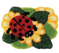 YOOTOM Tappeto Annodare Fai Da Te,Set di Tappeti da Ricamo Natale,Cuscini Decorativi fai-da-te,Tappetino a gancio, Latch Hook Rug Kits 52x38cm