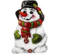 YOOTOM Tappeto Annodare Fai Da Te,Set di Tappeti da Ricamo Natale,Cuscini Decorativi fai-da-te,Tappetino a gancio,Christmas Latch Hook Rug Kits 50x38cm