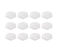 Yootones - 12 pulsanti quadrati per accordatore per chitarra, compatibili con accessori per chitarra (bianco perlato)