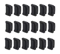 Yootones - 18 plettri in gomma per chitarra, accessori per chitarra, supporto per plettro da fissare sulla paletta, compatibile con chitarra, basso, ukulele (nero)