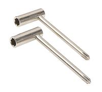 Yootones 2 chiavi per truss rod per chitarra, chiave di regolazione per manico della chitarra, accessorio per chitarra musicale (argento)