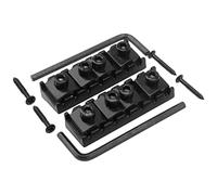 Yootones - 2 dadi di bloccaggio a 7 corde per chitarra elettrica, 48 mm, compatibile con ponte tremolo Floyd Rose per chitarra elettrica (nero)
