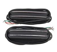 Yootones 2 pz Hot Rails Pickup Humbucker Single Coil Size Compatibile con Fender Strat Squier Chitarra Elettrica ST Stratocaster Guitar (nero)