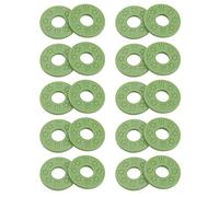 Yootones - 20 lucchetti per chitarra, in silicone, per proteggere la chitarra, colore: Verde