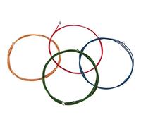 Yootones 4 corde per basso elettrico a 4 corde, calibro 44-100, corde in acciaio a 4 colori, compatibili con parti per basso elettrico (colorate)