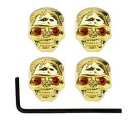 Yootones 4 manopole per chitarra elettrica, tono volume, testa del cranio, compatibile con chitarra elettrica, basso, ricambi (oro)