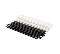 Yootones 40 puntini laterali per tastiera di chitarra, tastiera per chitarra, puntini laterali, per strumenti musicali, compatibili con chitarra e basso (bianco + nero)