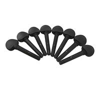 Yootones - 8 pioli per accordatore per violoncello 3/4, in legno, preforati, compatibili con accessori per strumenti musicali per violoncello (3/4, nero)
