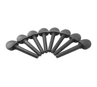 Yootones - 8 piroli per accordatore per violoncello 4/4, in legno, preforati, compatibili con accessori per strumenti musicali per violoncello (4/4, nero)