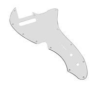 Yootones - Battipenna sottile per chitarra, compatibile con 69 Telecaster Telecaster Thinline Re-issue Guitar Part (3 strati bianco)