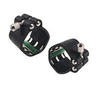 Yootones - Bocchino per sassofono in pelle artificiale nera, compatibile con bocchino in gomma per sassofono (sassofono tenore) 2 pezzi