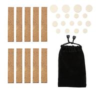 Yootones Clarinetto Neck Joint Cork Sheet & Clarinetto Pad Clarinetto Sib Clarinetto Strumenti a fiato Compatibile con Clarinetto Kit di Riparazione Strumenti Clarinetto Kit di Ricambio