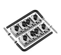 Yootones - Dado di bloccaggio per chitarra elettrica a 7 corde, 48 mm, compatibile con Floyd Rose chitarra elettrica Tremolo Bridge (argento)