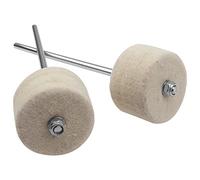 Yootones - Frullatore a pedale per basso basso in acciaio inossidabile, 2 pezzi, compatibile con accessori per strumenti per tamburo (bianco)