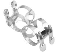 Yootones - Legatura in metallo per sassofono tenore, compatibile con sassofono tenore, 2 pezzi, colore: cromato