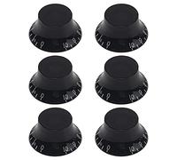 Yootones - Manopole per chitarra con campana, per chitarra elettrica Epiphone Les Paul e basso (nero)