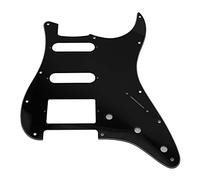 Yootones - Piastra antigraffio per chitarra a 11 fori HSS a 3 strati, per chitarra americana/messicana, di ricambio per chitarra in stile moderno, a 3 strati, colore: nero