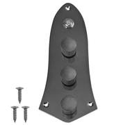 Yootones Piastra di controllo a 3 bande pre-cablata con manopole preamplificate, compatibile con Fender Squier Jazz J Bass (nero)