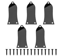 Yootones - Piastra di copertura per asta per chitarra elettrica a 3 fori, con viti, compatibile con chitarra elettrica Les Paul Epiphone (nero)