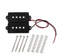 Yootones Pickup Humbucker per basso aperto, 2 pezzi, ricambio per basso a 4 corde, colore nero