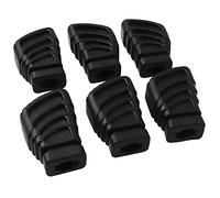 Yootones - Piedini in gomma per rastrelliera per batteria, 6 pezzi, colore nero, compatibili con hardware per batteria, supporto per piatti, staffa per percussioni (L)
