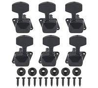 Yootones - Pioli per accordatura a corde semiclose, 6 pezzi, sintonizzatori per macchine 3L3R, compatibili con Epiphone Les Paul Style chitarra elettrica o chitarra acustica (nero)