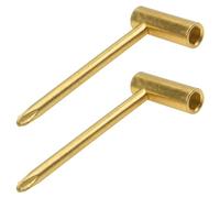 Yootones - Set di 2 chiavi per truss rod da 6,35 mm, cacciavite a croce per riparazione del collo della chitarra, compatibile con chitarra Taylor (oro)