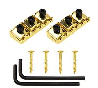 Yootones - Set di 2 dadi di bloccaggio per chitarra elettrica, 42 mm, compatibile con Floyd Rose Style Chitarra Elettrica Tremolo Bridge Lock System (oro)