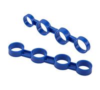 Yootones - Set di 2 pezzi, misura grande e media per chitarra, in plastica, per allenamento, per ukulele pianoforte, sassofono principianti, colore: blu