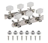 Yootones - Set di 2 picchetti per accordatura per chitarra, 3R3L, compatibile con chitarra acustica folk classica (argento)