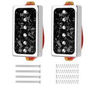 Yootones - Set di 2 pickup per chitarra elettrica Humbucker, compatibili con chitarra elettrica LP Les Paul P90 Style Humbucker (nero pera)
