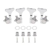 Yootones - Set di 4 picchetti sigillati per accordatura dei bassi 2R2L, compatibili con sintonizzatori per bassi elettrici (argento)