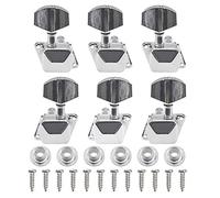 Yootones - Set di 6 pioli per accordatura a corde semiclose, 3L3R, compatibili con chitarra elettrica o chitarra acustica Epiphone Les Paul Style (argento)